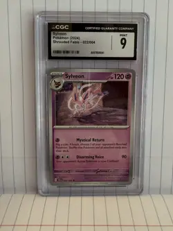 Sylveon 022/064 Reverse Holo Shrouded Fable Pokemon TCG CGC Mint 9 - Image 1