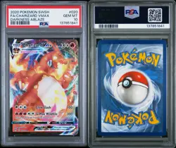 2020 POKEMON SWORD & SHIELD DARKNESS ABLAZE #020 FULL ART/CHARIZARD VMAX PSA 10 - Image 3