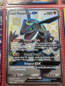 Rayquaza GX 177a Trainer Energy Art High Value Pokemon Collection Lot - Image 1