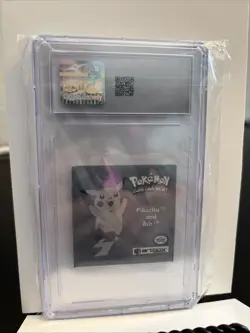 Pokemon Pikachu & Ash 1999 Stickers Series 1 Prism Stickers #PR03 CGC 8 NM Mint - Image 2
