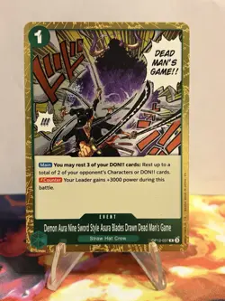 Demon Aura Nine Sword Style Asura Blades Drawn Dead Man's Game OP12-037 (R) - Image 2
