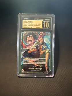 One Piece Silvers Rayleigh Alt Art OP-12 English CGC PRISTINE 10 - Image 1