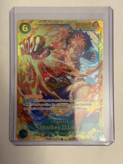 Monkey D Luffy SEC OP13-118 Carrying on His Will One Piece English Secret Rare - Image 1