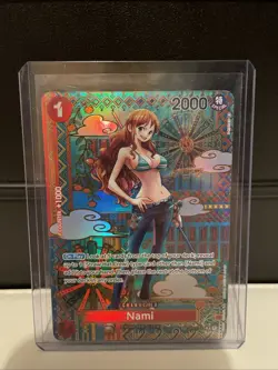 One Piece TCG OP01-016 SP Nami (Alt Art) English Awakening of The New Era. - Image 1