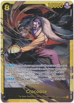Crocodile (SEC) OP14-120 The Azure Sea's Seven One Piece TCG English - Image 1