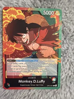 Monkey.D.Luffy OP13-001 Carrying on His Will One Piece ENGLISH - Image 1