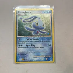 Manaphy 4/12 LP -Vintage Rare Holo Pokemon Card- Trainer Kit Pokemon TCG LP - Image 1
