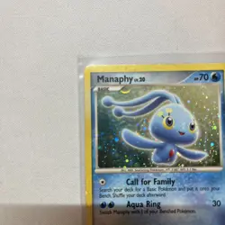 Manaphy 4/12 LP -Vintage Rare Holo Pokemon Card- Trainer Kit Pokemon TCG LP - Image 2