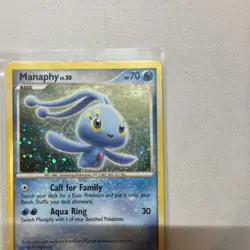 Manaphy 4/12 LP -Vintage Rare Holo Pokemon Card- Trainer Kit Pokemon TCG LP - Image 3