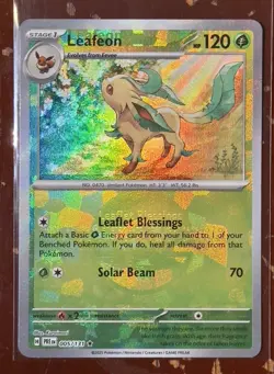 Pokemon Leafeon 5/131 Reverse Holo Pokeball - Prismatic Evolutions ERROR CARD - Image 1