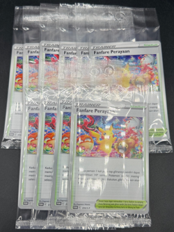10 Pokemon Pikachu Fanfare Perayaan Indonesian Promo Card 374/S-P Sealed Lot - Image 1