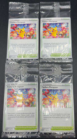 10 Pokemon Pikachu Fanfare Perayaan Indonesian Promo Card 374/S-P Sealed Lot - Image 4