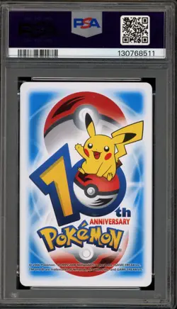 Pokemon 10th Ann. Playing Cards Camerupt/Numel Blue 9 of Spades PSA 10 - Image 2