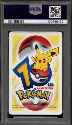 Pokemon 10th Ann Playing Cards Nosepass/Mawile/Sableye Yellow 8 of Hearts PSA 10 - Image 2