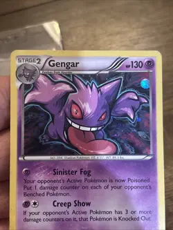 Gengar - 60/162 - XY BREAKthrough Holo Rare Pokemon Card TCG Foil - Image 3