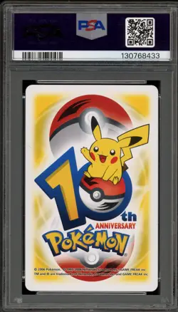 Pokemon 10th Ann. Playing Cards Pichu Yellow Jack of Spades PSA 10 - Image 2