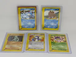 Pokemon (Lot of 5) Japanese 1st Edition Cards E Readers & VS Series - Image 1