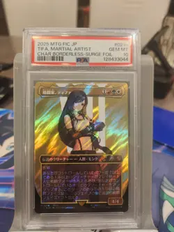 Tifa Martial Artist Borderless Surge Foil Japanese MTG Card 0214 Psa 10 - Image 1