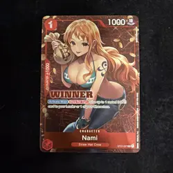One Piece English Nami Foil Winner Card ST01-007 - Tournament Pack Vol 3 - Image 1
