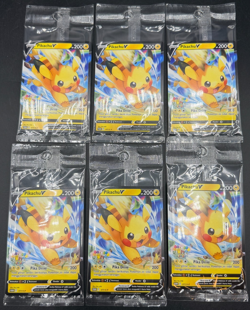 10 Pokemon TCG Pikachu V Indonesian Promo Card 377/S-P Sealed New Lot 2022 - Image 2