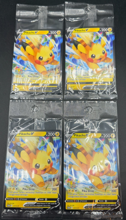 10 Pokemon TCG Pikachu V Indonesian Promo Card 377/S-P Sealed New Lot 2022 - Image 4