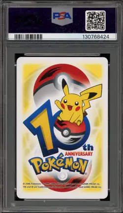 Pokemon 10th Ann. Playing Cards Plusle Yellow Ace of Clubs PSA 10 - Image 2