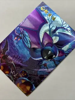 Zubat Halloween Pokemon 41 Foil Holo Card Anime Rare Full Art Arcade Pokedex - Image 3