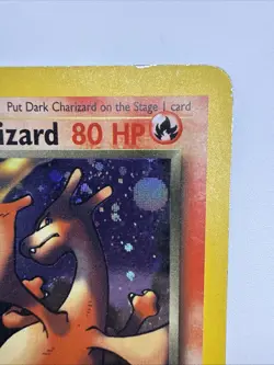 Dark Charizard 4/82 Team Rocket Holo Rare Vintage MP Pokemon Card - Image 4