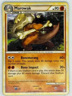Marowak 44/102 2010 Triumphant Uncommon Pokemon Card LP - Image 1