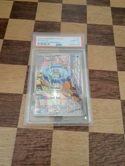 Pokemon TCG Squirtle Stellar Crown Illustration Card 148/142, PSA 10 - Image 1