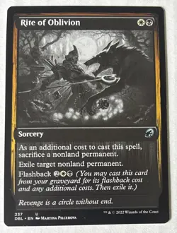 1x Rite of Oblivion - NM - MTG Innistrad: Double Feature - Orzhov Sorcery EDH - Image 1