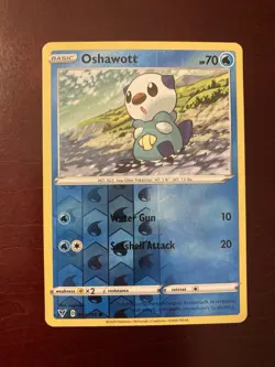 Oshawott 033/185 Swsh04: Vivid Voltage Reverse Holo Pokemon TCG Card - Image 1