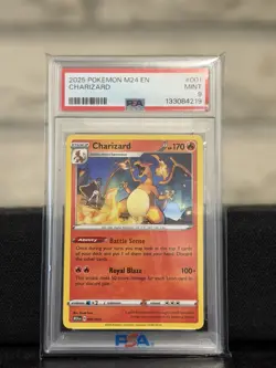 Pokemon M24 EN-MCDONALD's 2025 Collection #001 Charizard Trading Card PSA 9 - Image 1