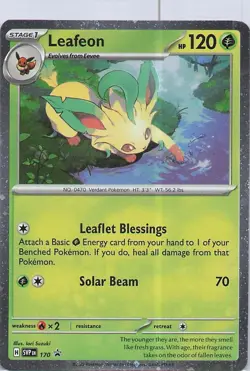 Leafeon - (Cosmos Holo) Promo SV: Scarlet & Violet Promo Cards 170 NM Holo - Image 1