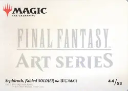 Sephiroth, Fabled SOLDIER Art Card S Art Series: FINAL FANTASY 44 NM Normal - Image 2