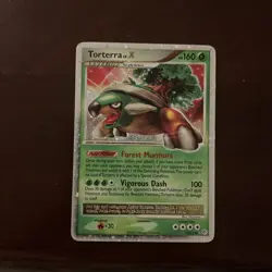 Torterra LV.X 122/130 Ultra Rare Diamond and Pearl Pokemon TCG Card 2007 LP - Image 1