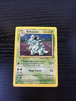 *No Symbol Error* Pokemon TCG English LP Nidoqueen 7/64 Jungle Holo Rare Card - Image 1