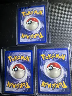 Pokemon Cards 3 vintage HOLLO cards Mewtwo base, Zapdos fossil, Gyarados LP - Image 2