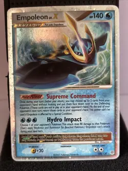 Pokemon TCG Empoleon LV.X Holo Rare Card Diamond & Pearl 120/130 - Image 1