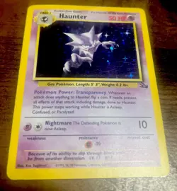 Haunter Pokemon Fossil 6/62 Holo CGC Mint 9 Graded Card - Image 1