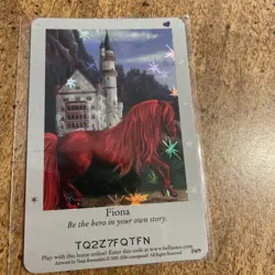 Bella Sara Card, First Series Silver, Fiona Shiny Foil Rare - Image 1