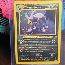Pokemon Houndoom Neo Discovery Holo Rare English Card No.4/75 HP70 - Image 1