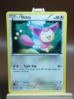 HP Skitty 109/135 - Pokemon Plasma Storm Common Card - Image 1