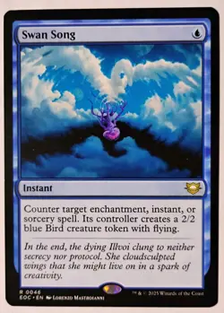 Swan Song MTG, Edge of Eternities Commander, Rare, NM - Image 1