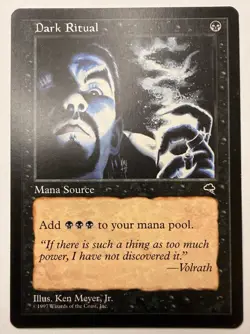 Magic the Gathering - Dark Ritual - Tempest - Black - Image 1