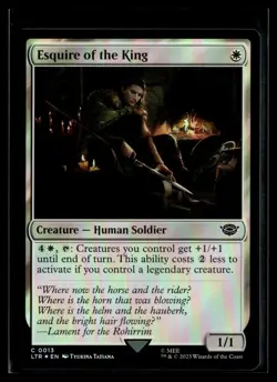 2023 MTG LTR Esquire of the King C Foil Creature #13 - Image 1