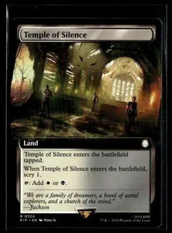 2024 MTG PIP Temple of Silence R Land #524 - Image 1