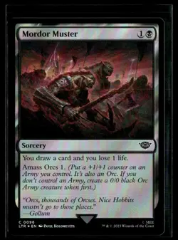 2023 MTG LTR Mordor Muster C Foil Sorcery #96 - Image 1