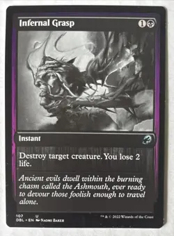 1x Infernal Grasp - NM - MTG Innistrad Double Feature 107 - Black Removal EDH - Image 1