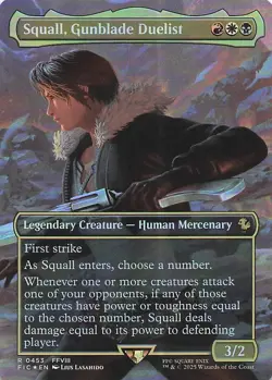 Squall, Gunblade Duelist (Borderless) R Commander: FINAL FANTASY 453 NM Foil - Image 1